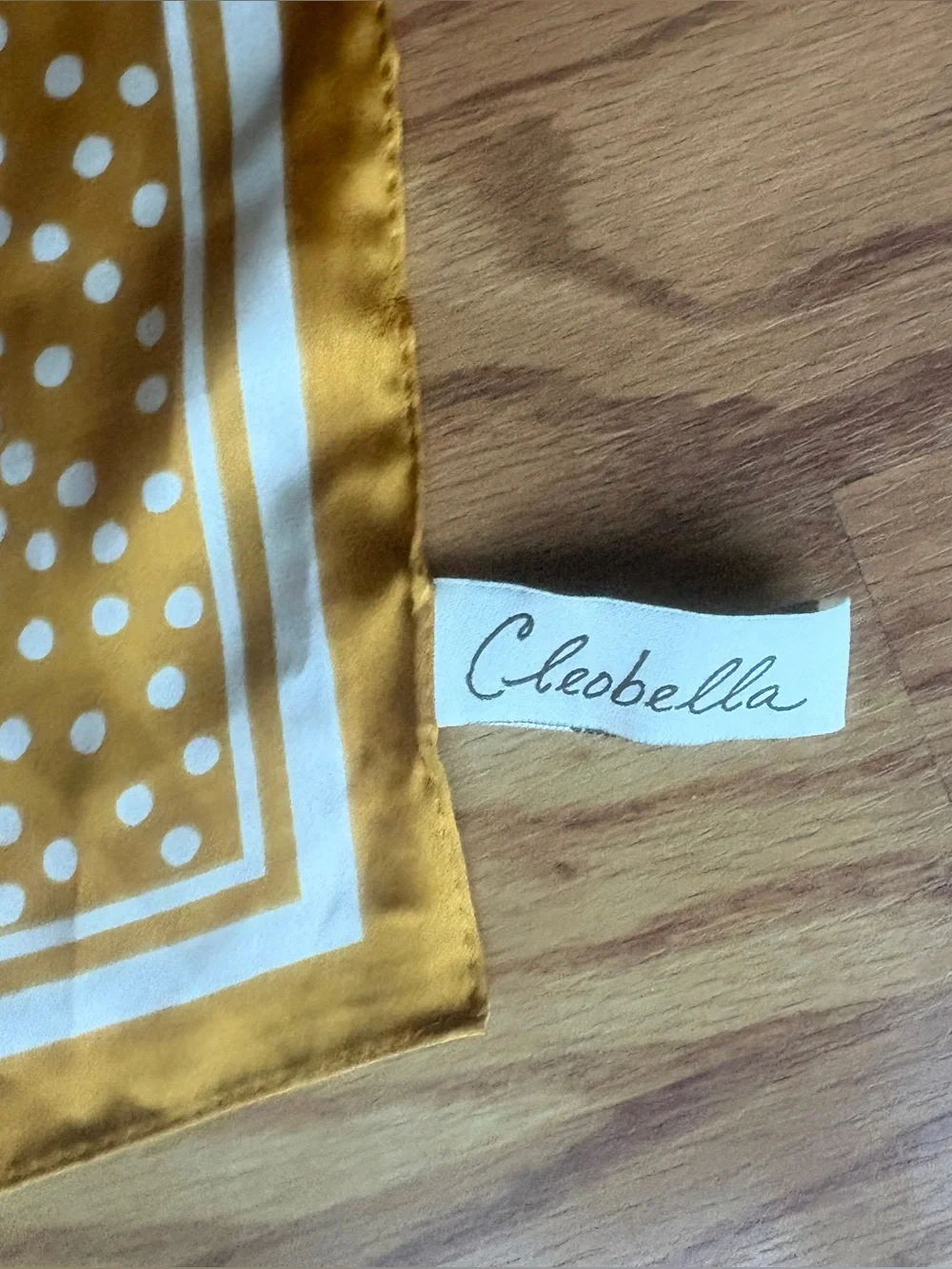 Cleobella - Polka Dot Yellow Scarf